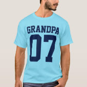 Persoonlijk nummer sport Jersey Grandpa T-Shirt (Voorkant)