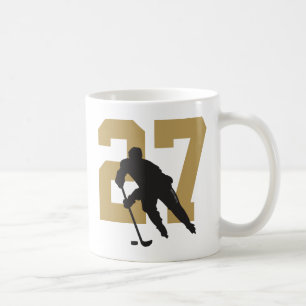 Persoonlijk nummer van Hockey Player Golden Koffiemok