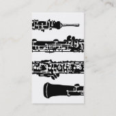 Persoonlijk Oboe-Visitekaartje Visitekaartje (Achterkant)