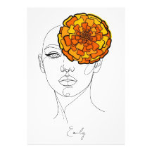 Persoonlijk oktober geboortebloem portret