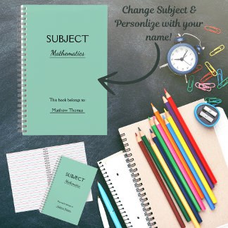 Persoonlijk Onderwerp Spiraal Notebook Notitieboek