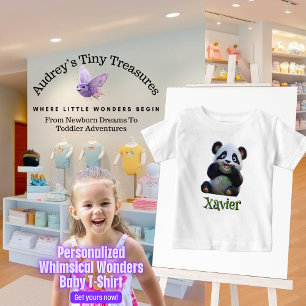 Persoonlijk Ondeugend Wonderen Panda Baby T-Shirt