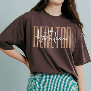 Persoonlijk Onroerend Goed Leven T-shirt voor Haar