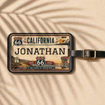 Persoonlijk ontwerp California Route 66