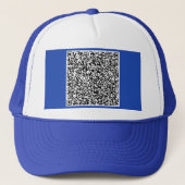 Persoonlijk Ontwerp Je Eigen Grappige QR-Code Hoed Trucker Pet (Voorkant)