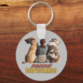 Persoonlijk ontwerp met dubbele doogjes voor Bodyg Sleutelhanger (Voorkant)