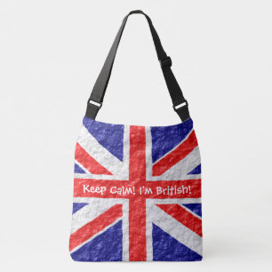Persoonlijk ontwerp van de Union Jack-vlag Crossbody Tas
