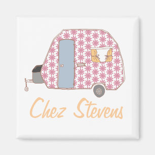 Persoonlijk ontwerp voor retro vintage caravanmagn magneet