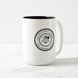 Persoonlijk op maat gemaakt logo randen Custom Rub Tweekleurige Koffiemok