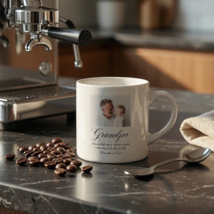 Persoonlijk opa cadeau op maat espresso kop