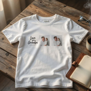 Persoonlijk opa fotot-shirt   Aangepast cadeau T-shirt