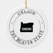 Persoonlijk Oregon ornament (Achterkant)