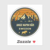 Persoonlijk orgel Sverige print design Sticker (Vel)