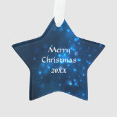 Persoonlijk ornament met Duitse Herdershond Ster (achterkant)