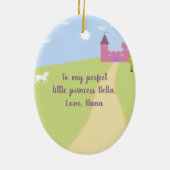 Persoonlijk Ornament van twee sided Princess (Achterkant)