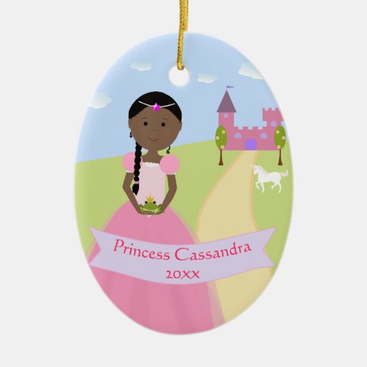 Persoonlijk Ornament van twee sided Princess (Voorkant)