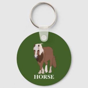 Persoonlijk Paard Dier Paardrijder Paardliefhebber Sleutelhanger