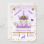 Persoonlijk Paars, gouden sterren Kaart (Voorkant)