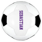 Persoonlijk paars nummer van het team van de douan voetbal (Gedraaid)