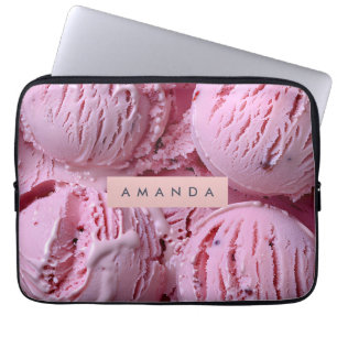 Persoonlijk Paarse Zoete IJsdroom Laptop Sleeve