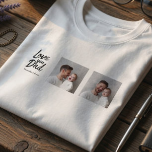 Persoonlijk papa-foto Vaderdag cadeau T-shirt