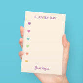 Persoonlijk Pastel Hart Notitieblok Post-it® Notes