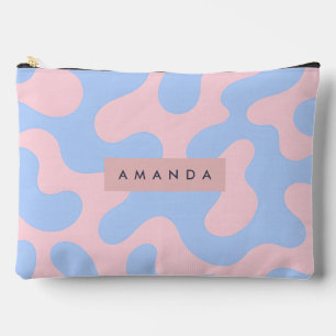 Persoonlijk Pastel Roze en Babyblauw Abstract Etui
