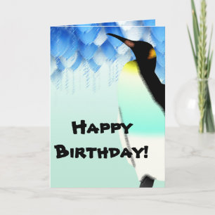 Persoonlijk Penguin Happy Birthday Wenskaart Kaart