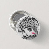 Persoonlijk, persoonlijk, jarig ronde button 3,2 cm (Voorkant /achterkant)