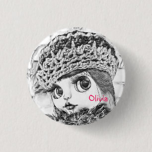 Persoonlijk, persoonlijk, jarig ronde button 3,2 cm