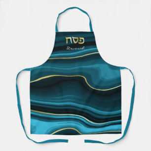 Persoonlijk Pesach Seder Schort met Hebreeuwse tek