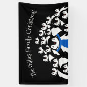 Persoonlijk Pinguïn Kerstfeest Spandoek (Verticaal)