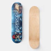 Persoonlijk piraatschatten skateboard (Voorkant)