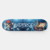 Persoonlijk piraatschatten skateboard (Horizontaal)