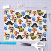 Persoonlijk Pirate Birthday Tissuepapier (Craft)