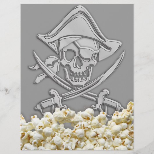 Persoonlijk Piratenfeest Flyer (Voorkant)