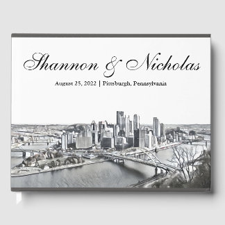 Persoonlijk Pittsburgh Silhouet Gastboek Gastenboek