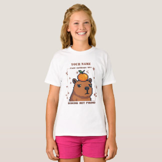 Persoonlijk Pixel Capybara T-shirt — Aangepaste na