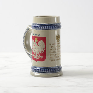 Persoonlijk Polska Crest (Wapen) Bierpul