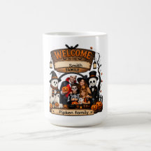 Persoonlijk Pompoen Familie Halloweenbord