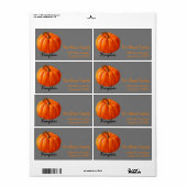 Persoonlijk pompoenlabel voor gepersonaliseerde Ha Etiket (Full Sheet)