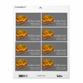 Persoonlijk pompoenlabel voor gepersonaliseerde Ha Etiket (Full Sheet)