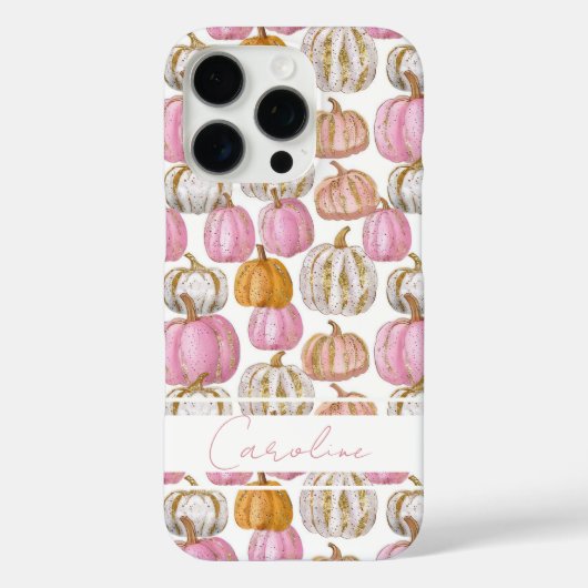 Persoonlijk Pompoenpatroon Case-Mate iPhone Case (Achterkant)