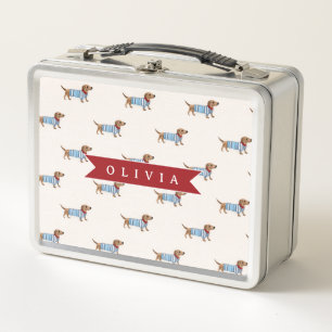 Persoonlijk Preppy Zacht Dachshund Honden Patroon