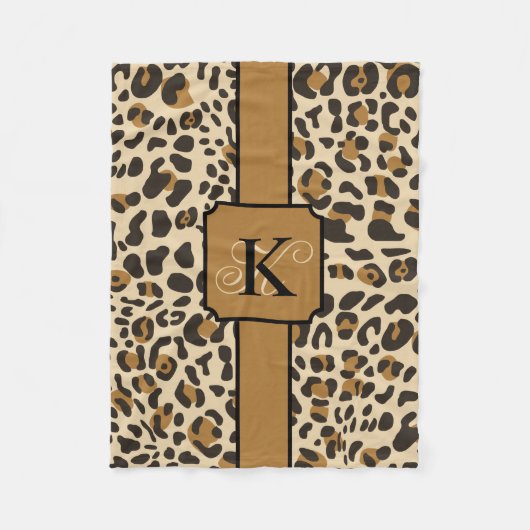 Persoonlijk proefpatroon van Leopard Jaguar Animal Fleece Deken (Voorkant)