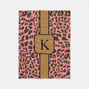 Persoonlijk proefpatroon van Leopard Jaguar Animal Fleece Deken