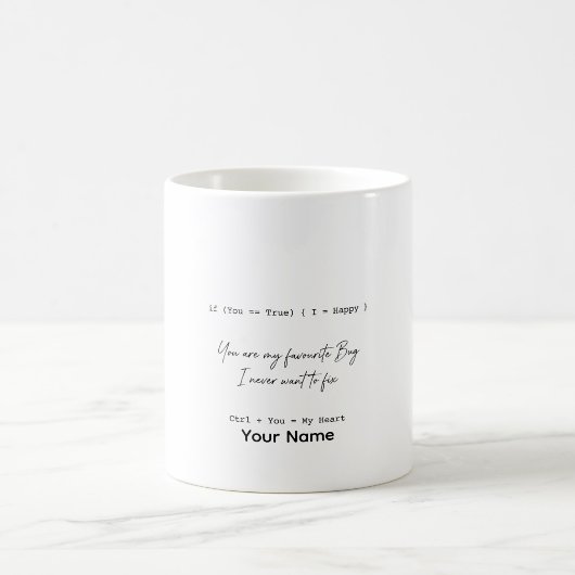 Persoonlijk programmer cadeau codeer liefde mok