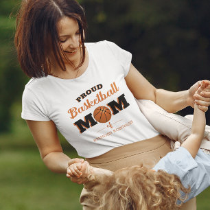 Persoonlijk Proud Basketball Moeder T-Shirt