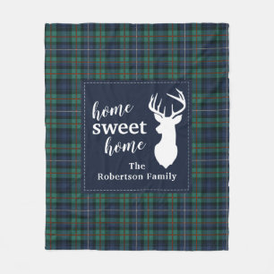Persoonlijk Pset Holiday Tartan Clan Robertson Fleece Deken
