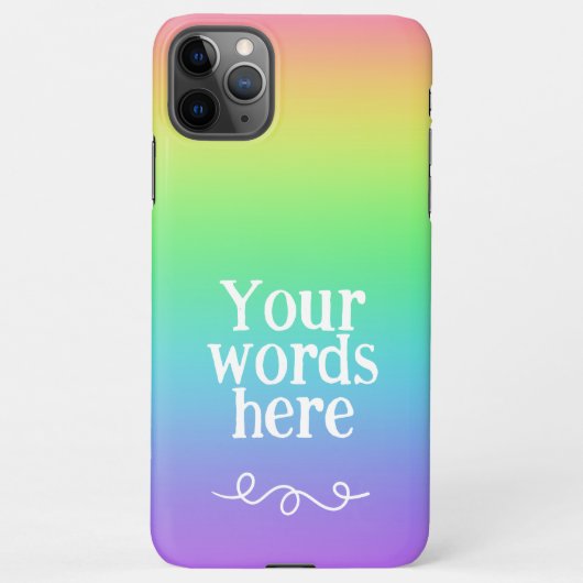 Persoonlijk Rainbow iPhone 11 Pro Max Hoesje iPhone Hoesje (Achterkant)